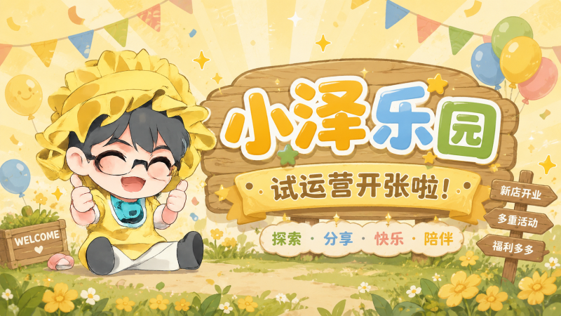 小泽乐园 · 试运营开张啦！